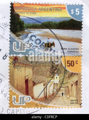Argentina postage stamps Stock Photo