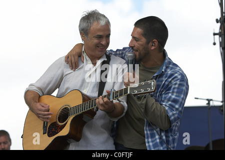 Joao Gil and Mariza Pinto performing live at Rock in Rio Lisboa 2008 Lisbon, Portugal - 31.05.08 Rui M Leal / Stock Photo