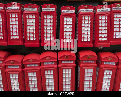 Souvenir fridge magnets at a tourist shop in Notting Hill, London. Stock Photo