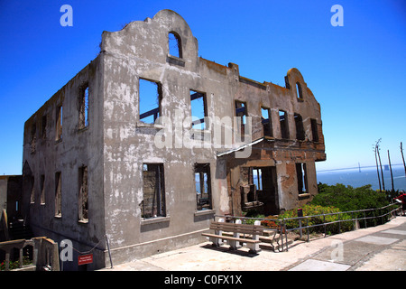 Wardens House Alcatraz San Francisco California USA Stock Photo