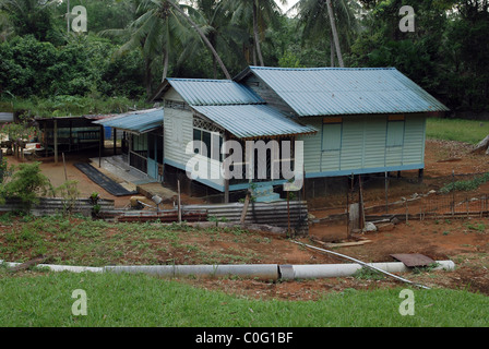 an old house in pulau ubin, singapore. this island represents singapore of 1960s Stock Photo