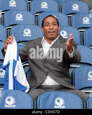 New Blackburn Rovers manager Paul Ince at a presscall held at Ewood Park Football Ground. The former England Captain is the Stock Photo