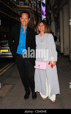 Richard E. Grant and wife Joan Washington , Penny Smith book launch of her first novel 'Coming Up Next' - Departures London,