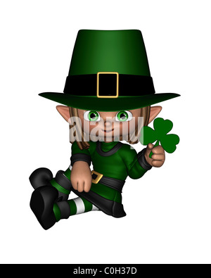 Cute Toon Irish Leprechaun - 1 Stock Photo