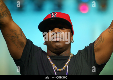 Birdman from Cash Money Millionaire Performing at the 2008 South Florida summer fest at the Broward County Bank Atlantic Center Stock Photo