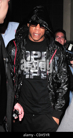 Jay-Z, leaving Maddox club. London, England - 02.07.08