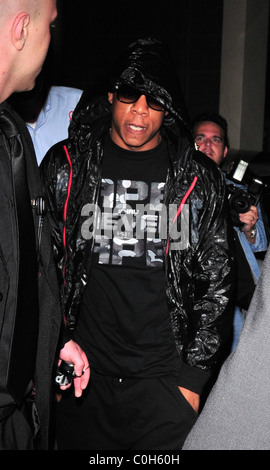 Jay-Z, leaving Maddox club. London, England - 02.07.08