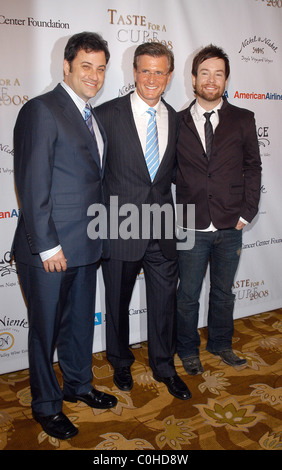 Jimmy Kimmel, Kevin Reilly, David Cook Jonsson Cancer Center Foundation 'Taste For A Cure' held at the Beverly Wilshire Hotel Stock Photo