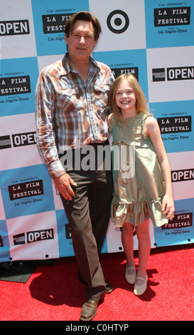 Bill Pullman and Elle Fanning   'Phoebe in Wonderland' premiere at the Los Angeles Film Festival Westwood, California - Stock Photo