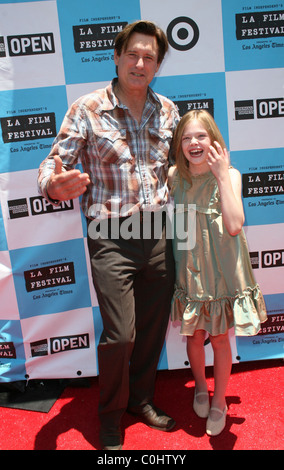 Bill Pullman and Elle Fanning   'Phoebe in Wonderland' premiere at the Los Angeles Film Festival Westwood, California - Stock Photo