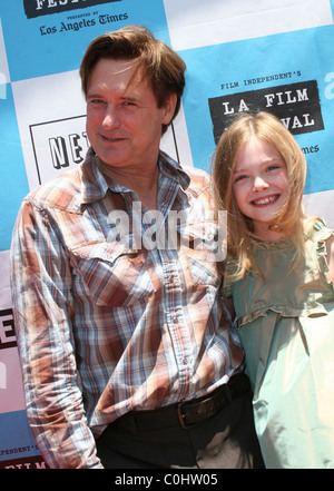 Bill Pullman and Elle Fanning  'Phoebe in Wonderland' premiere at the Los Angeles Film Festival Westwood, California - 27.06.08 Stock Photo