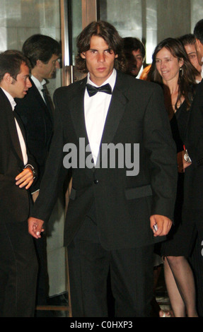 Rafael Nadal Wimbledon Champions Dinner 2008 held at the Hotel Intercontinental Hyde Park London, England - 06.07.08 Flashburst Stock Photo