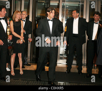 Rafael Nadal Wimbledon Champions Dinner 2008 held at the Hotel Intercontinental Hyde Park London, England - 06.07.08 Flashburst Stock Photo