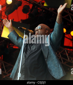 Cee Lo of Gnarls Barkley Performing live at Rosklide festival - Day Two Roskilde, Denmark - 04.07.08 Stock Photo