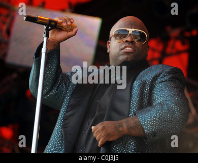 Cee Lo of Gnarls Barkley Performing live at Rosklide festival - Day Two Roskilde, Denmark - 04.07.08 Stock Photo