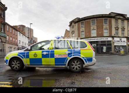 incident nottinghamshire officer police vehicle where spillage attendance diesel nature alamy