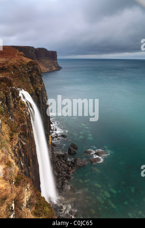 Kilt Rock sea cliff in north east Trotternish Isle of Skye Inner ...