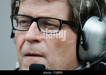 portrait of Norbert Haug, chief of motorsport, Mercedes-Benz Stock Photo