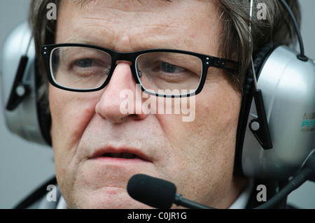 portrait of Norbert Haug, chief of motorsport, Mercedes-Benz Stock Photo