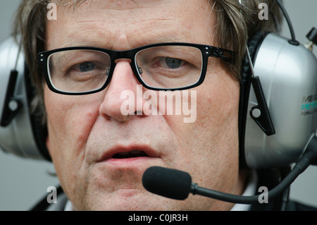 portrait of Norbert Haug, chief of motorsport, Mercedes-Benz Stock Photo