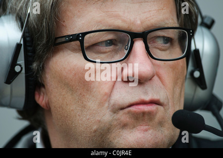 portrait of Norbert Haug, chief of motorsport, Mercedes-Benz Stock Photo