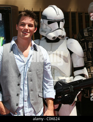 Matt Lanter 'Star Wars: The Clone Wars' premiere at the Egyptian Theater - arrivals Los Angeles, California - 10.08.08 Stock Photo