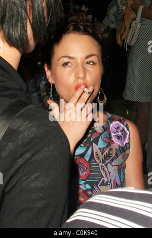 Jamie Winstone Smoking A Cigarette Outside The Dior Private Dinner
