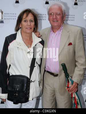 Gerry Power, wife Billie Power The Irish Film and Television Academy (IFTA) 'In Conversation with David Kelly' held at the Stock Photo