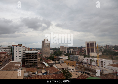 Yaounde, a city of 1.1 million, is the capital of Cameroon, West Africa. Stock Photo
