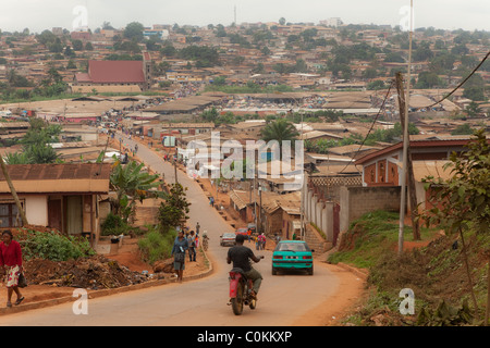 Yaounde, a city of 1.1 million, is the capital of Cameroon, West Africa. Stock Photo