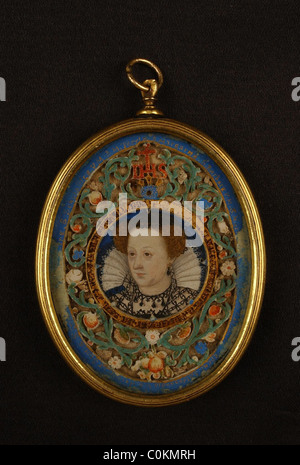 miniature portrait of Mary, Queen of Scots Stock Photo