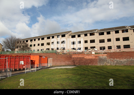 Local council social housing being demolished in the St Ann's area of Nottingham. Stock Photo