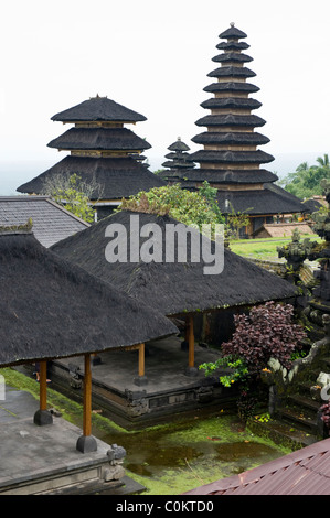 The Hindu temple Besakih, or the Mother Temple, in Bali, Indonesia is an ancient temple and the most important. Stock Photo