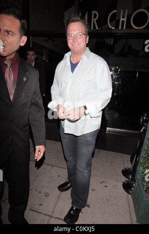 Tom Arnold Leaving Mr Chow restaurant Los Angeles, California - 18.08.08 Stock Photo