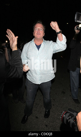 Tom Arnold Leaving Mr Chow restaurant Los Angeles, California - 18.08.08 Stock Photo