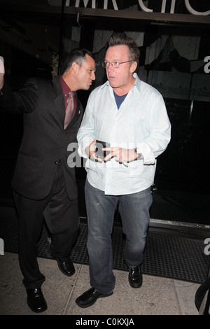 Tom Arnold Leaving Mr Chow restaurant Los Angeles, California - 18.08.08 Stock Photo