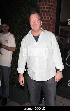 Tom Arnold Leaving Mr Chow restaurant Los Angeles, California - 18.08.08 Stock Photo