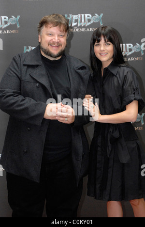 Selma Blair and Guillermo del Toro Photocall for the movie 'Hellboy II - The Golden Army' Berlin, Germany - 19.08.08 Stock Photo