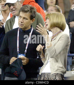 Anna Wintour US tennis open - Day 2 New York City, USA - 26.08.08 Stock Photo