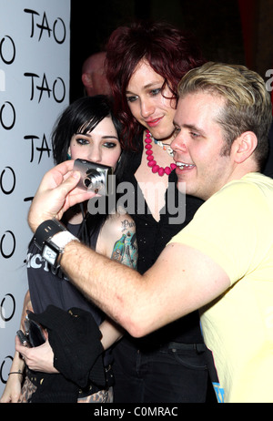 Jessica Origliasso, Azaria and Perez Hilton at the Venetian Resort and Casino for the TAO Labor Day Weekend Bash Las Vegas, Stock Photo