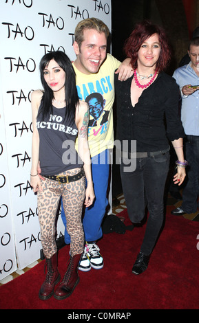 Jessica Origliasso, Perez Hilton and Azaria at the Venetian Resort and Casino for the TAO Labor Day Weekend Bash Las Vegas, Stock Photo