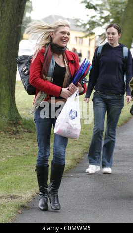 Chelsy Davy returns to Leeds University for the first day of the new term Leeds, England - 30.09.08 Stock Photo