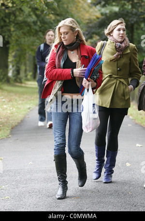 Chelsy Davy returns to Leeds University for the first day of the new term Leeds, England - 30.09.08 Stock Photo