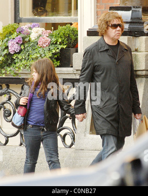 Singer Gary Moore out shopping with his family Dublin, Ireland - 29.09.08 Stock Photo