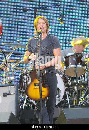 Keith Urban 2008 NFL Kickoff - Show at Columbus Circle New York City, USA - 04.09.08 Stock Photo