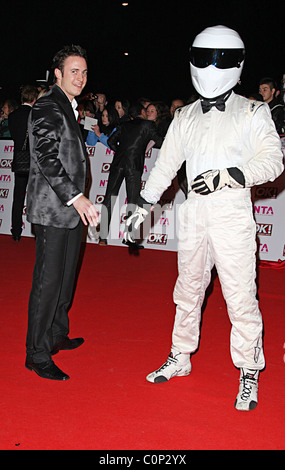 Gary Lucy and The Stig National Television Awards 2008 held at the Royal Albert Hall - Arrivals London, England - 29.10.08 Stock Photo