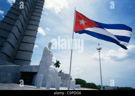 Havana, Cuba. The Memorial y Museo a Jose Marti on Plaza de la Revolucion. Stock Photo