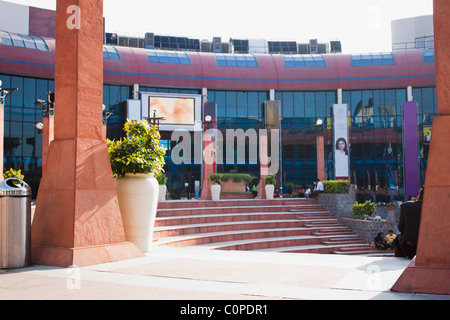 Facade of a shopping mall, Ansal Plaza, New Delhi, India Stock Photo