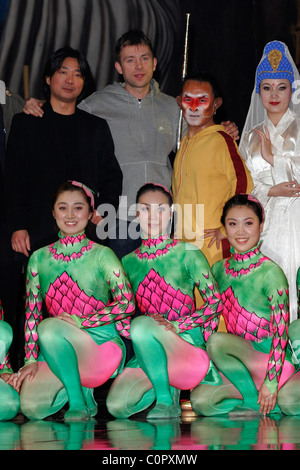 Damon Albarn and Cast 'Monkey: Journey to the West' - Photocall held at the O2 Arena London, England -12.11.08 Stock Photo