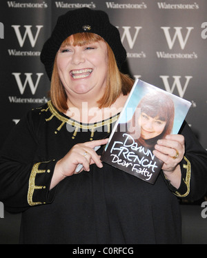 Dawn French signs copies of her new book 'Dear Fatty' London, England - 06.11.08 Stock Photo